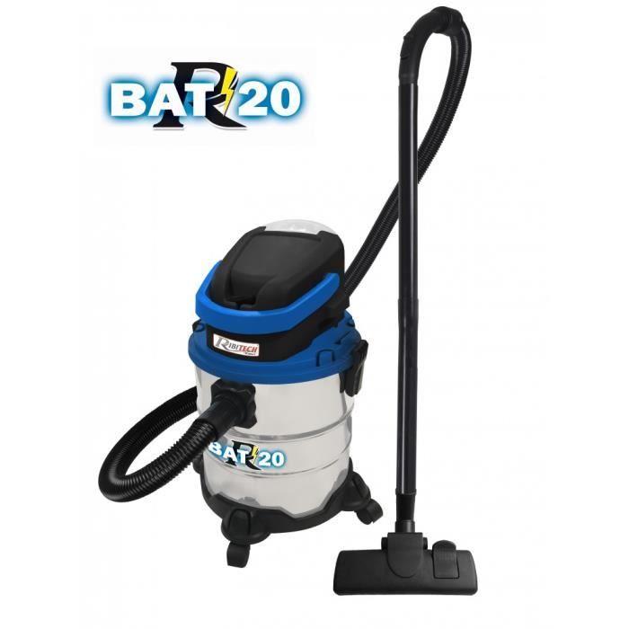 Aspirateur industriel eau poussière sur batterie (sans fil) + avec chargeur