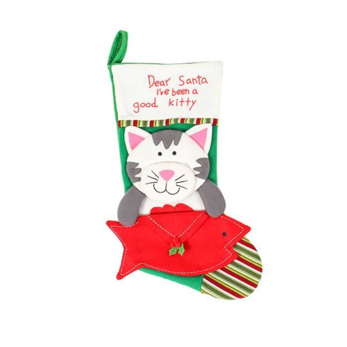 Bas de Noël enveloppe chaussette chaussettes chaussettes chaussettes pour animaux de compagnie chaussettes de Noël atmos,ation 1 pc