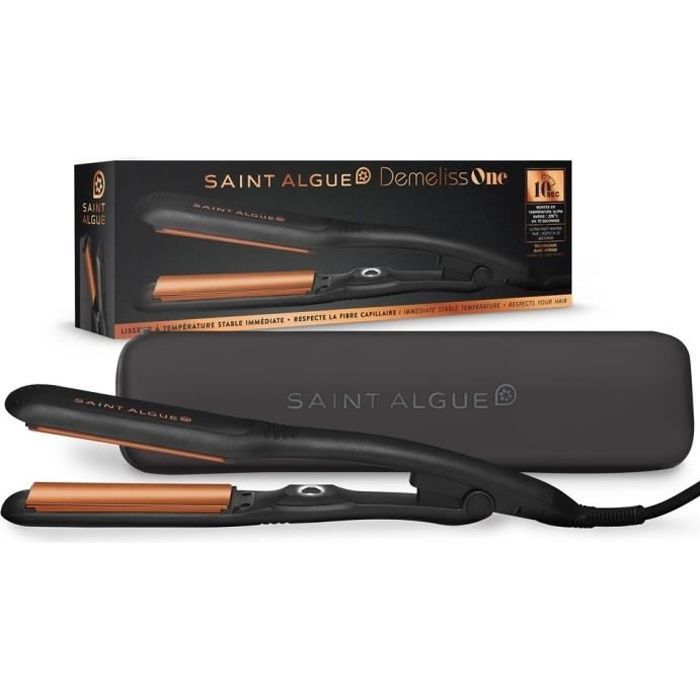 SAINT ALGUE 3990 Coffret Lisseur Demeliss ONE - 200°C - prêt à utiliser en 10secondes - plaques flotta - Garantie 2 ans