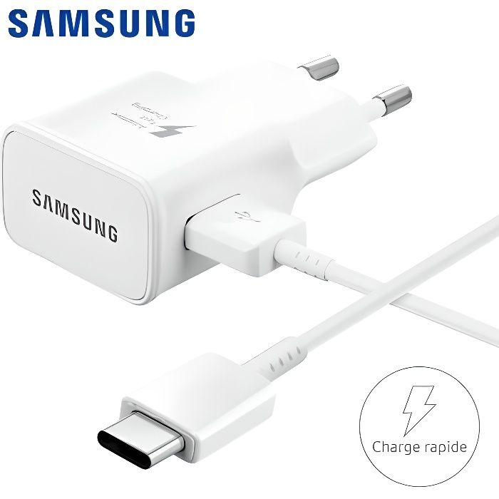Chargeur USB Samsung + câble USB type C