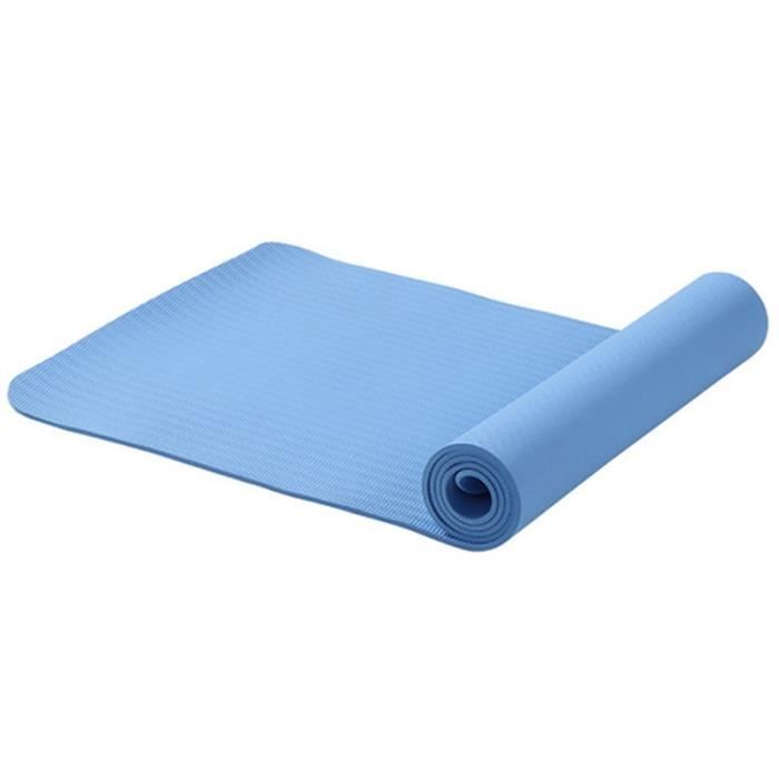 Tapis de Yoga AntidéRapants Bleus pour Fitness Tapis de Pilates de Marque Insipide de Fitness Exercice de Sport Tapis de Sport avec
