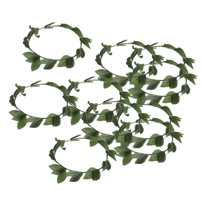 10pcs Green Leaf Roman Greek Goddess Laurel Wreath Fancy Dress Costume Headband