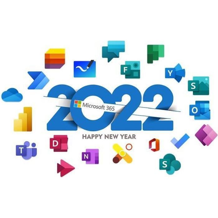 Office 365 version a vie 2022 5 Pc ou Mac à télécharger - Cdiscount