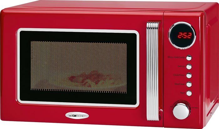 Micro-Ondes Rétro Avec Grill | Espace De Cuisson 20 Litres | 5 Niveaux