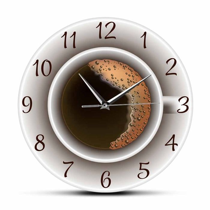 Tasse de Café avec Mousse DéCorative Silencieuse Horloge Murale Cuisine DéCor Café Signe Mural Horlogerie Café Style Montre Tasse de Café avec Mousse DéCorative Silencieuse Horloge Murale Cuisine DéCor Café Signe Mural Horlogerie Café Style Montre