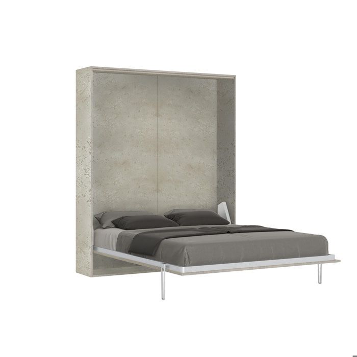 Lit escamotable vertical - ITAMOBY - KENTARO Cachemire 160 - Prof. 39 2 cm - Sommier lattes 160x190 - Cap. 240 kg