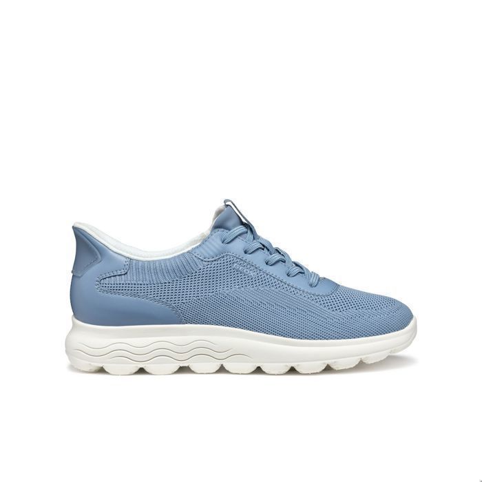 Geox Baskets femme - Geox - Spherica Plus A - Respirantes - Amorties - Couleur bleu marine