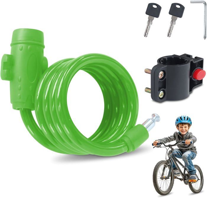 Antivol Vélo Pliable Gaethra 110 Cm – Alliage Haute Résistance, Code 4 Chiffres, Support Inclus, Antivol Pour Trottinette Et Moto