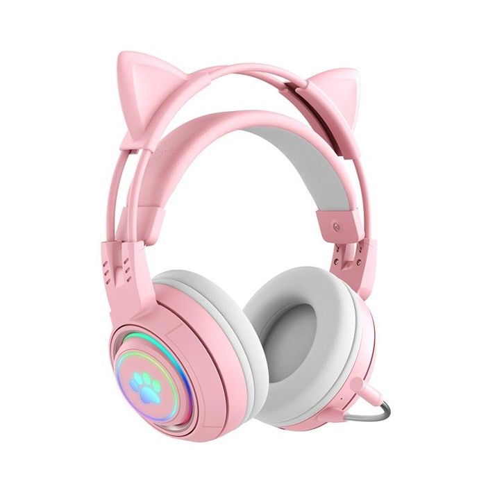 Casque Audio Sans Fil Oreilles De Chat RGB