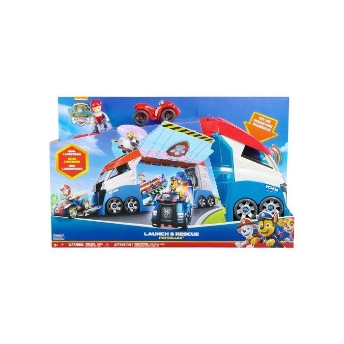 Coffret Pat Patrouille Grand camion Patrouilleur avec sons et lumières + Quad et figurine Ryder - Véhicule + 1 Carte tigre