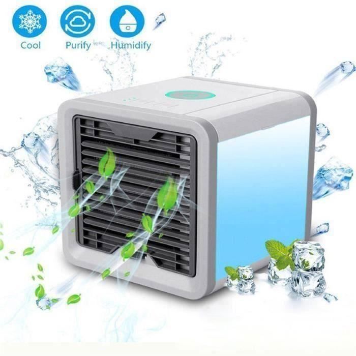 Mini Refroidisseur Ventilateur - TEMPSA - SD09013 - Portable USB - Lampe Bleu - Tempsa