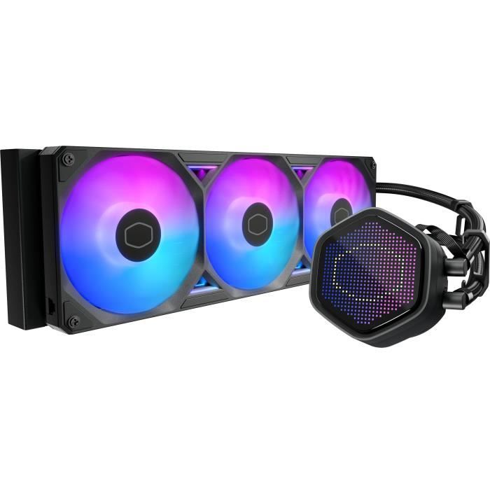 COOLER MASTER MasterLiquid 360 Atmos II Pixel LED Watercooling AIO Ventilateurs 120mm - vue 1