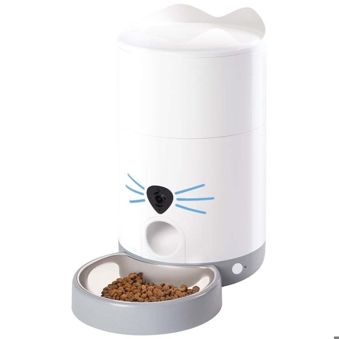 Distributeur de nourriture pour animaux - CATIT - Pixi Smart - Blanc - Connecté - Optimise les repas