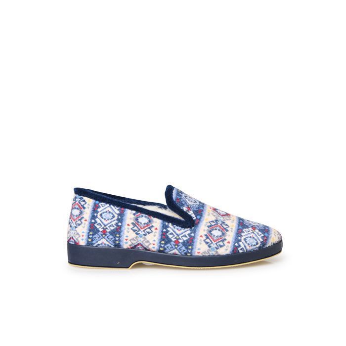 Amos | Charentaises made in France - La Chevronnée bleue