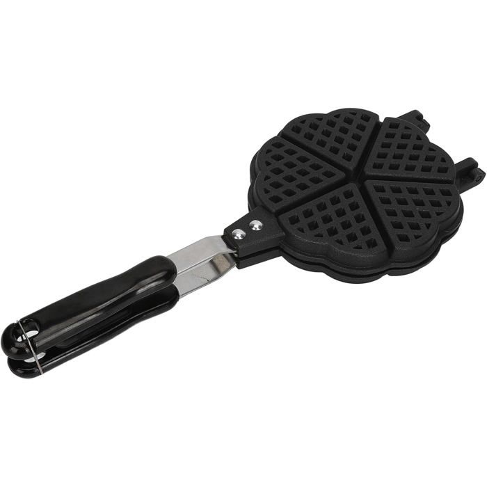 Gaufrier de camping antiadhésif - ARNUSA - 5 9 pouces - Portable - Aluminium - Antiadhésif - 15x37 cm