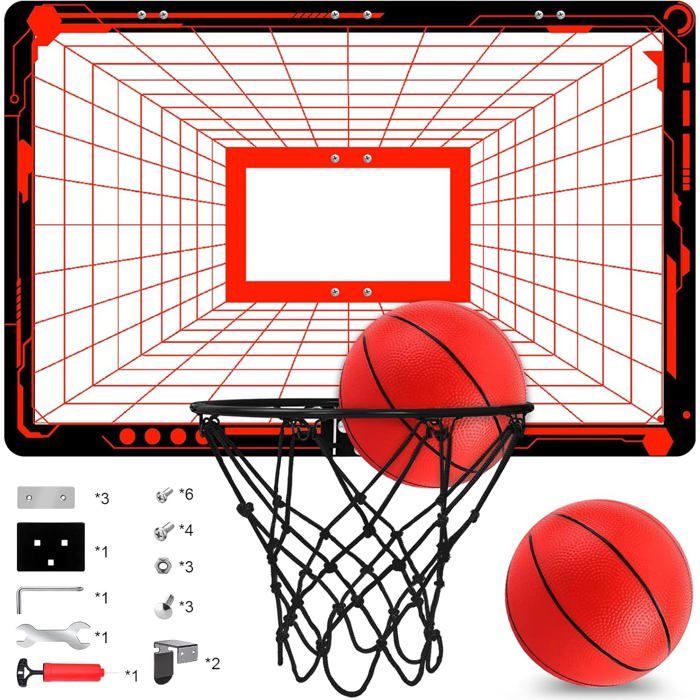 C Panier de basket 47 x 33cm panier basket enfant mural avec panneau C Panier de basket 47 x 33cm panier basket enfant mural avec panneau