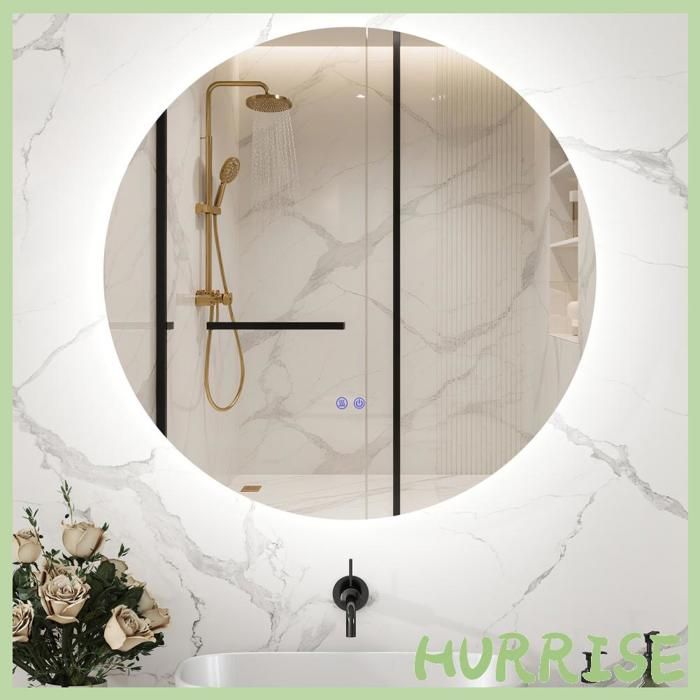 LISA iroir de Salle de Bain LED 80 x 60 c iroir Luineux Salle de