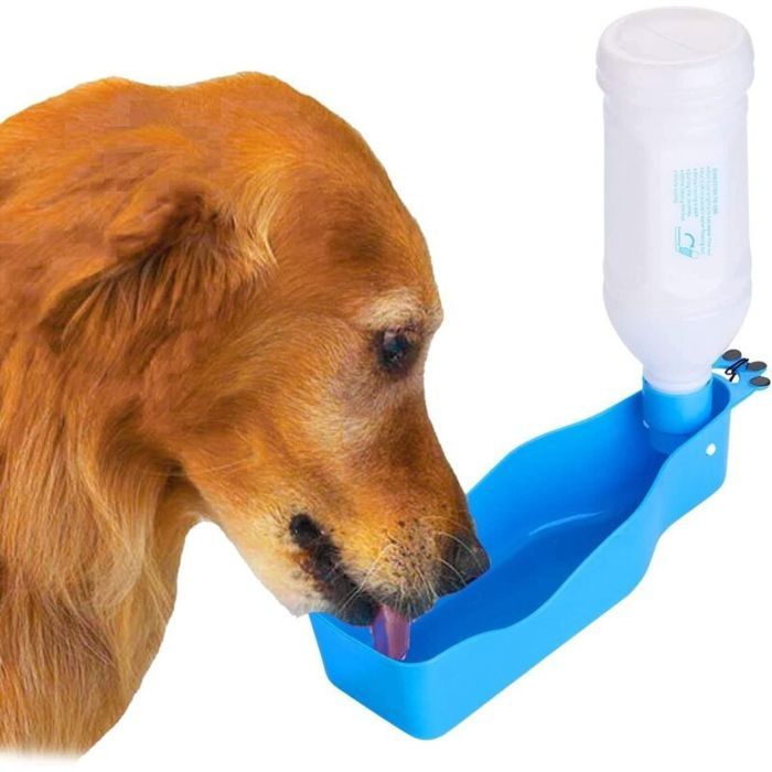 Bouteille deau portable pour animaux - Unbrand - Capacité 350 ml - Bol attaché - Compact et léger - Sangle de transport