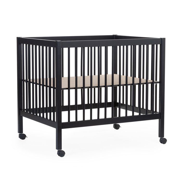 Parc pour bébé en bois + roues 95x75 cm PARC 99 Noir Parc pour bébé en bois + roues 95x75 cm PARC 99 Noir