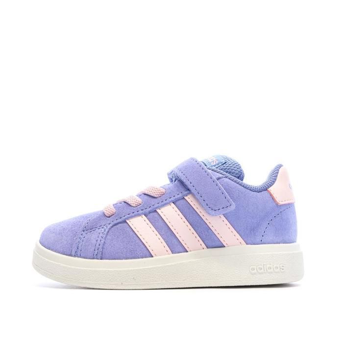 Baskets Violette/Rose Fille Adidas Grand Court