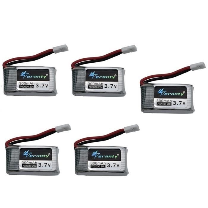 Batteria LiPo 3.7V 300mAh Per Mini Drone &ndash; Ricambio 702030 Per H56-T2G, U816, U830
