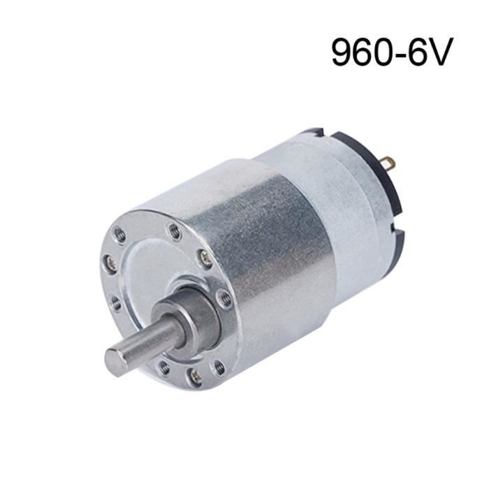 Moteur Réducteur 24V DC 100RPM Uxcell - Couple élevé, Arbre Central - Neuf En Boîte