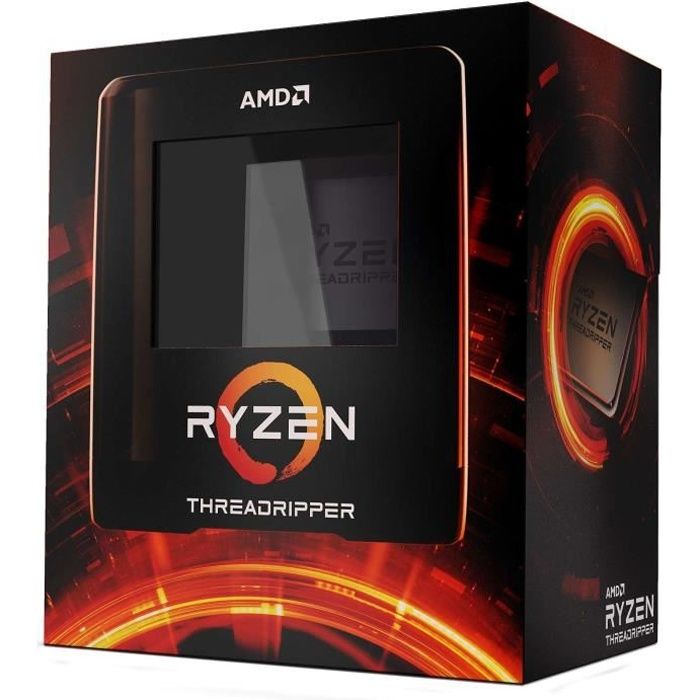 Achat Processeur PC AMD  Ryzen Threadripper 3970X processeur 3,7 GHz 128 Mo L3 ( RYZEN THREADRIPPER 3970X RET WOF) - 0730143311908 pas cher