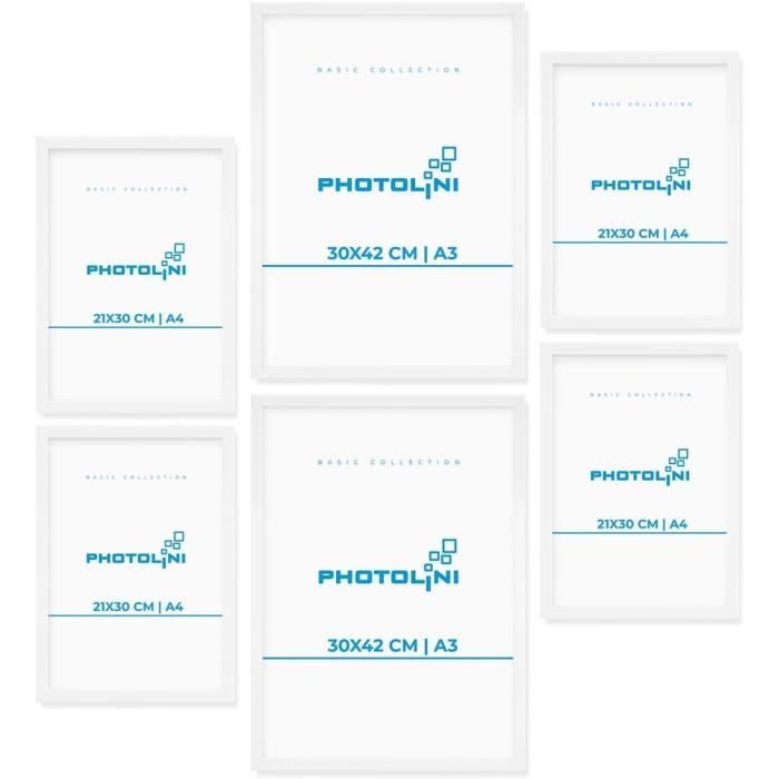 ANLIOTE Lot de 6 Cadres agnétiques A4, Porte-Affiche Autoadhésif pour