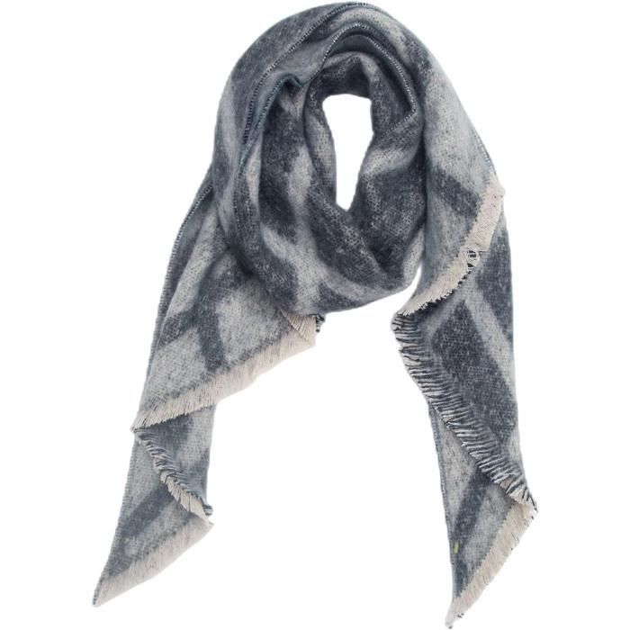 100% Laine Echarpe Hiver Hommes, Classic Luxueux Cachemire Sentir Echarpe D'Hiver, Echarpe