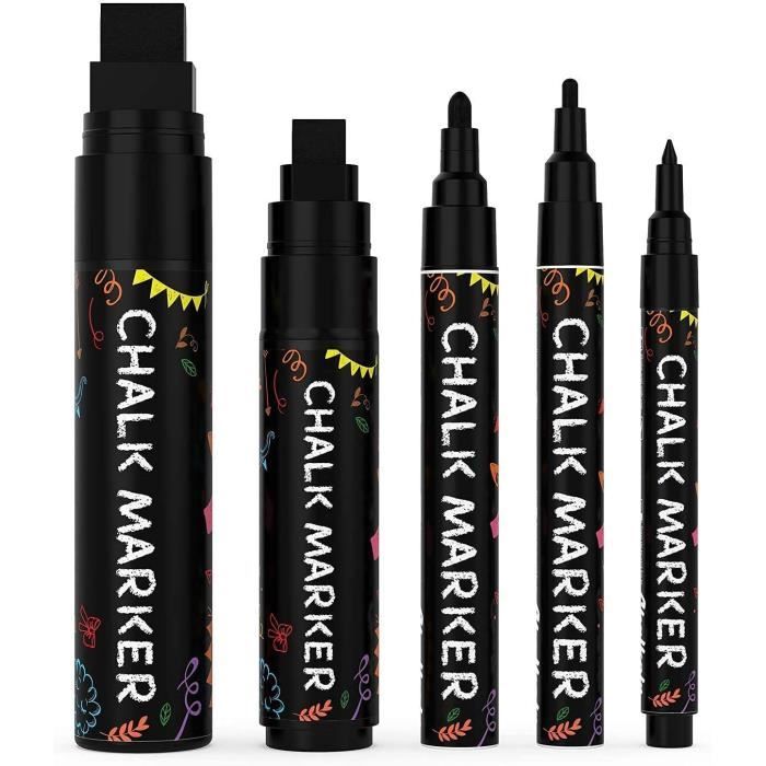 Marqueurs À Craie Liquide - Lot De Couleurs Pour Toutes Les Surfaces