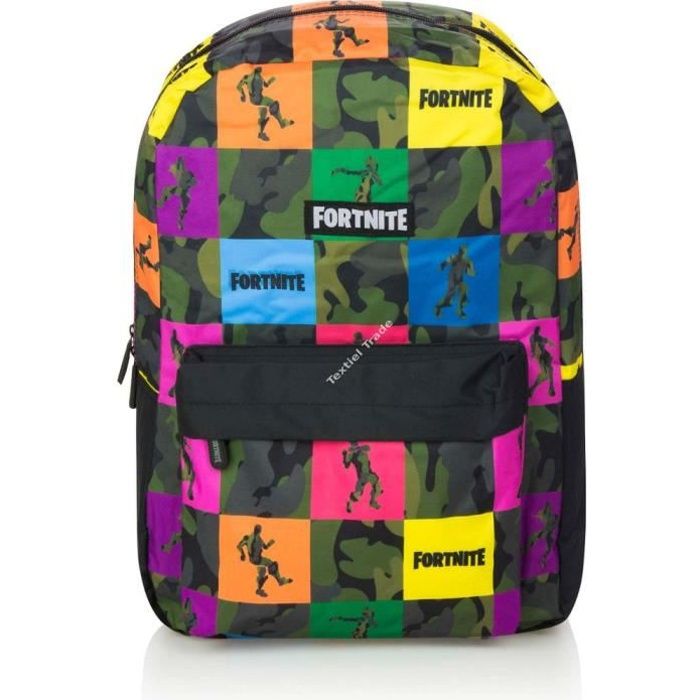 Grand sac a dos fortnite 42cm multicolore Cdiscount Bagagerie