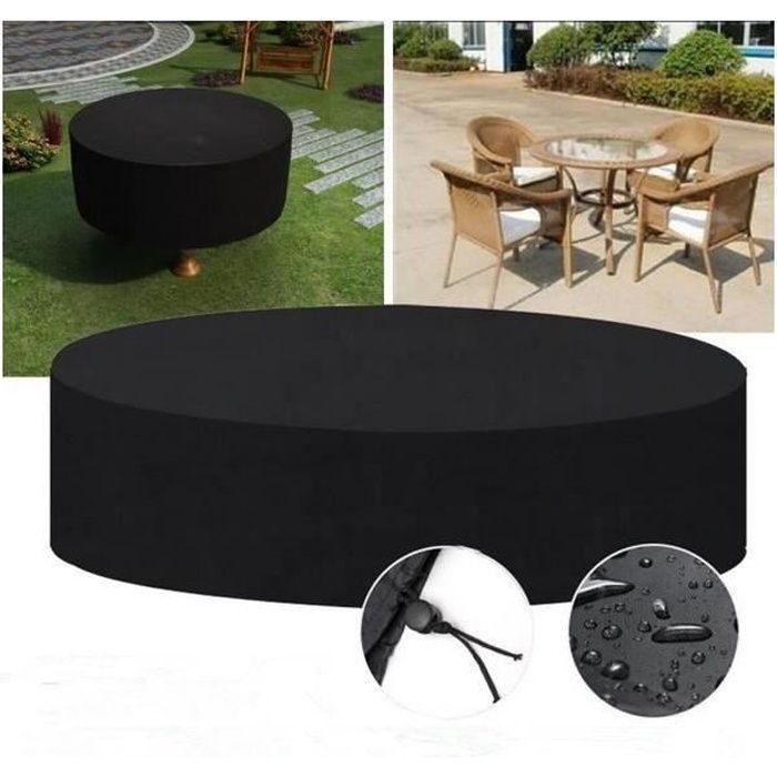 180*120*74cm-Housse pour Mobilier de Jardin Étanche Bâche Couverture Housse  de Protection Meuble Table Salons de Jardin Pation