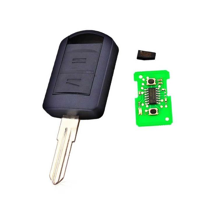 2x Coque 2 Boutons pour Cle Clef Vauxhall Opel Vectra AGILA MERIVA CORSA Combo