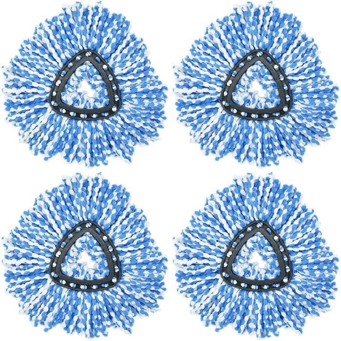 Kit Entretien Serpillière Set De Rechange Pour Serpillière EasyWring - Têtes Microfibre, Base, Manche - Compatible Vileda Accessoires Nettoyage Easywring