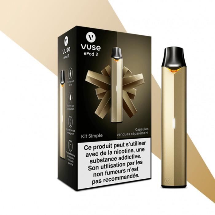 KIT VUSE EPOD GOLD (OR) VENDU SANS CAPSULES