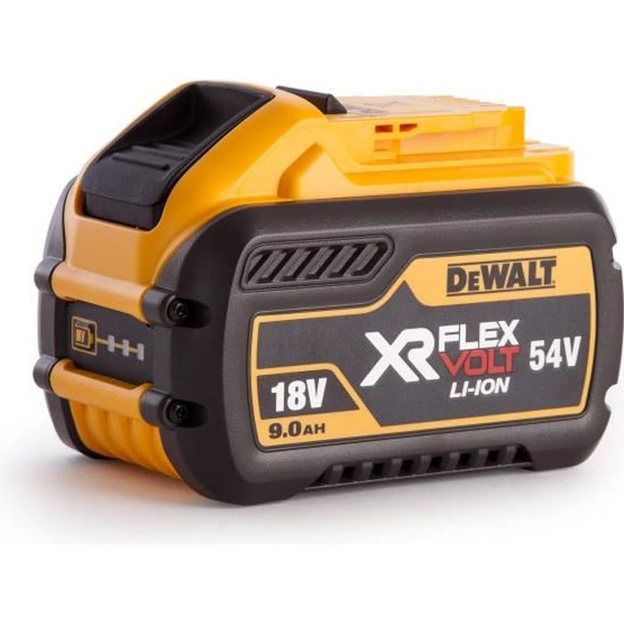 Batterie XR FLEXVOLT 18 - 54 V 3 / 9 Ah Li-Ion en boîte carton - DEWALT - DCB547-XJ