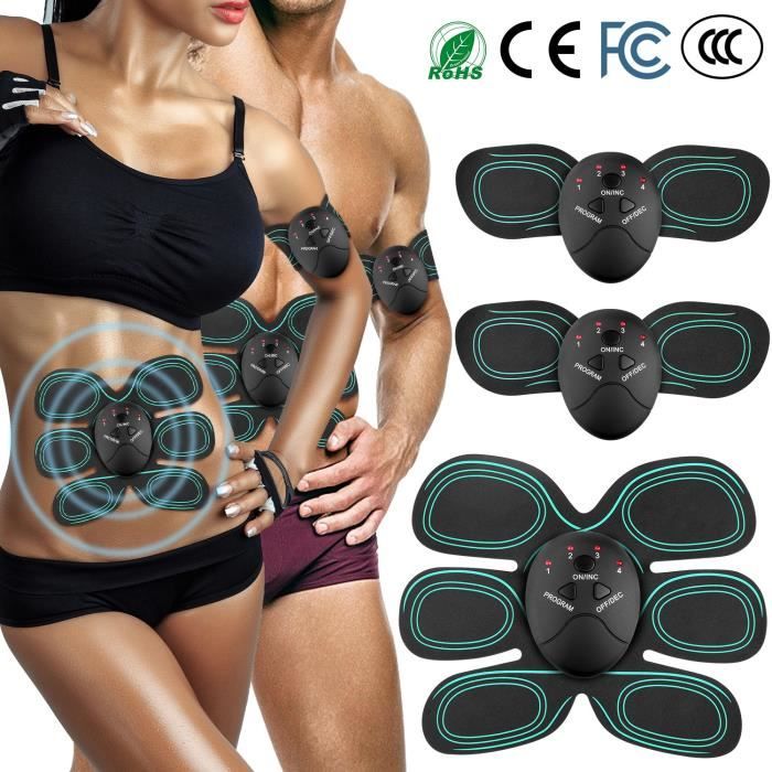 Electrostimulateur Musculaire, EMS Ceinture Abdominale Electrostimulation，USB  Rechargeable Appareil Abdominal ABS Stimulateur Muscul - Cdiscount Sport