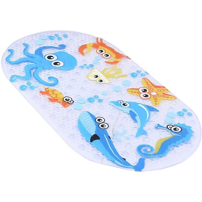 Tapis De Bain Bebe Antiderapanttapis De Douche De Bain Enfants Tapis De Baignoire Avec Ventouses Pour Salle De Bain 27 X 15 P 49 Cdiscount Bricolage