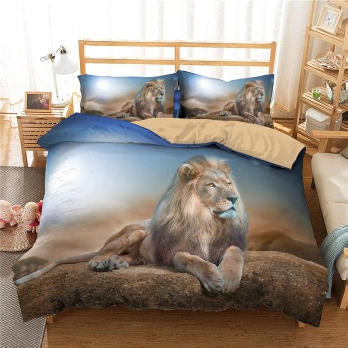 Trieur extensible avec fermeture éclair, lion africain extensible