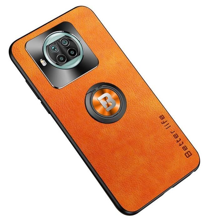 Coque de protection pour Xiaomi Mi 10T Lite Orange rigide (effet peau