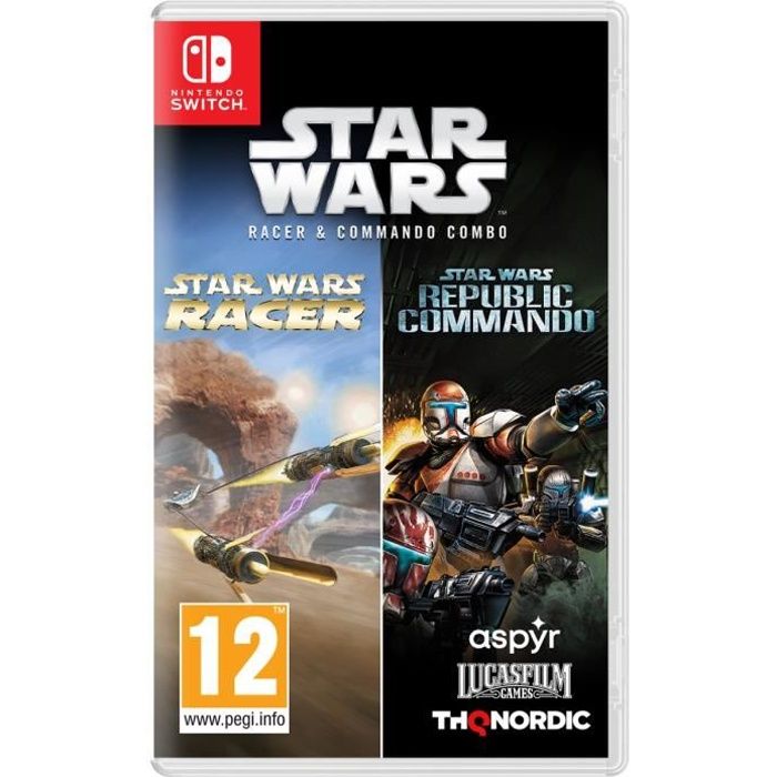 Jeu de course Star Wars Racer and Commando Combo pour Nintendo Switch