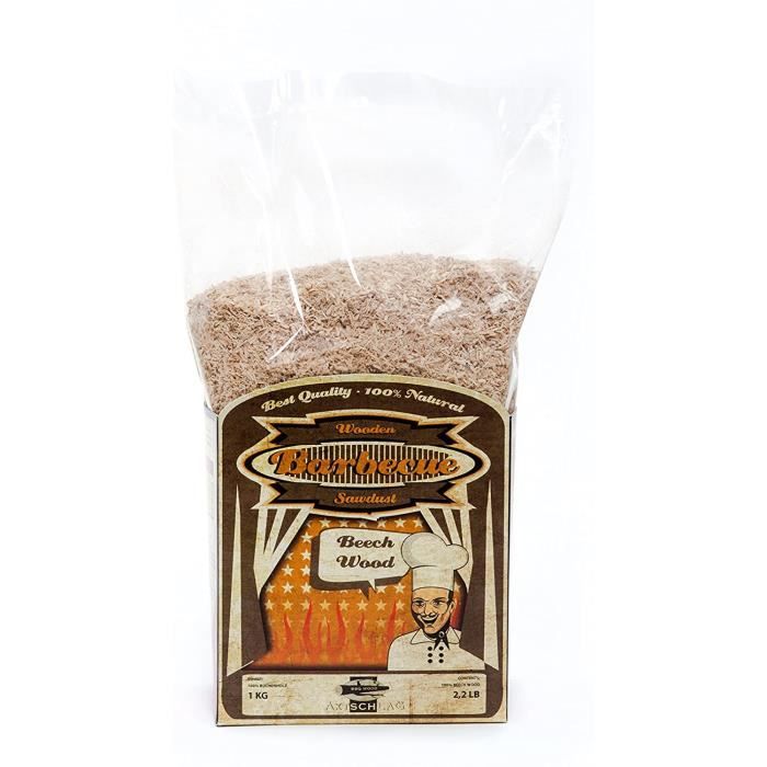 Farine Fumage Bois Cerise Räuchergold Type 3 - 1 Kg, Pour Fumoir Barbecue