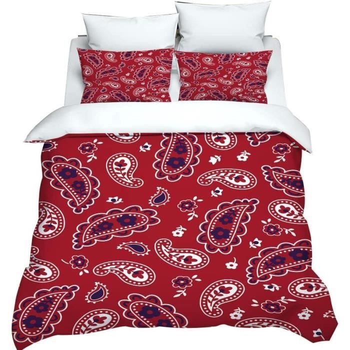 Couette Patchwork Woolrich Double Matelassée - Rouge/beige - 86 X 61 (Twin)