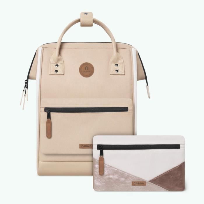 Sac à dos - Cabaïa - Adventurer - Beige - Urbain - 27x41x16 cm