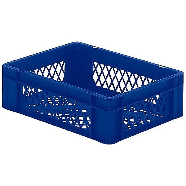 10 Bacs Gerbables Europe 600x400x90mm - Vert à Parois Ajourées - Qualité Alimentaire - 15L