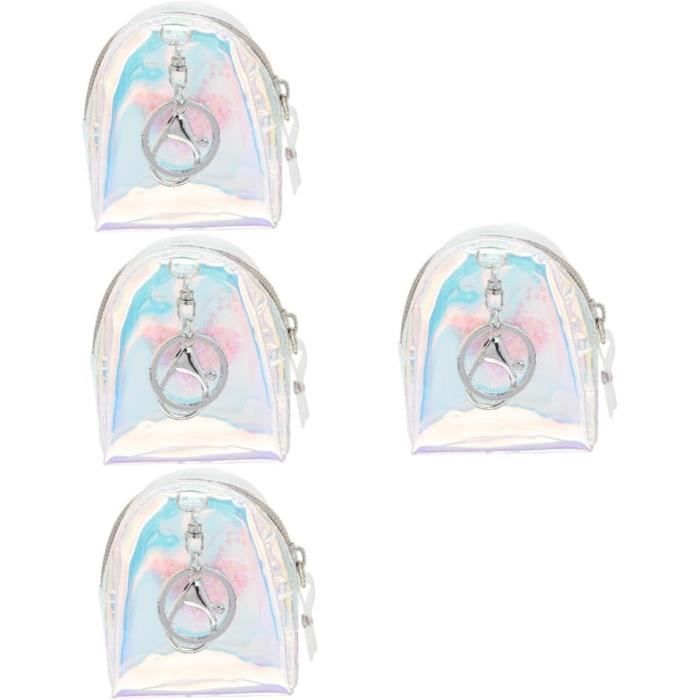2 Porte-monnaie Mini Avec Fermoir à Pression - 11x12 Cm - PU Et Acier Inox - Parfait Pour Pièces, Clés, écouteurs