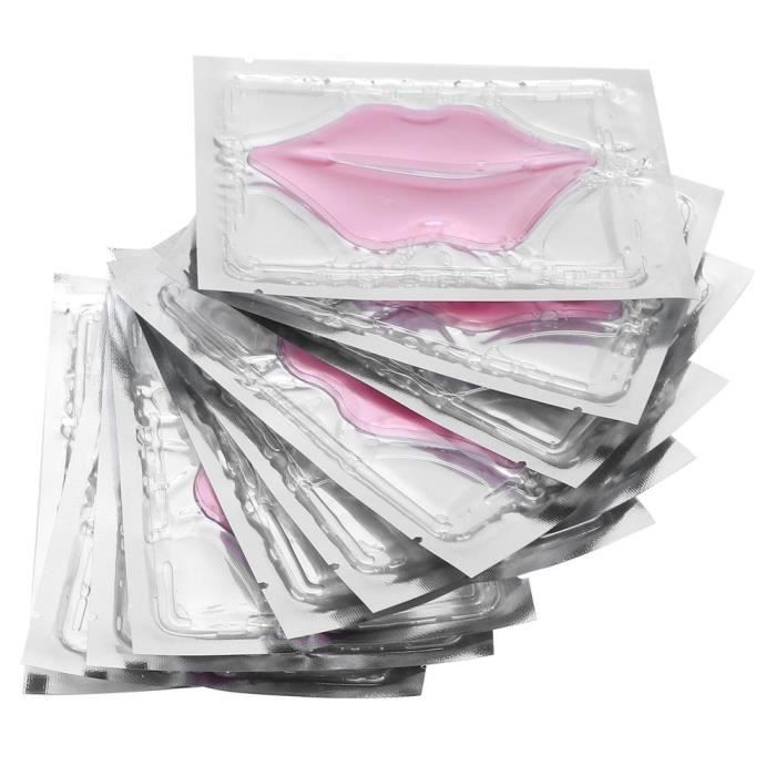 Lot De 10 Masques Hydratants Pour Les Lèvres Au Collagène - Éclaircissant, Nourrissant - Neuf