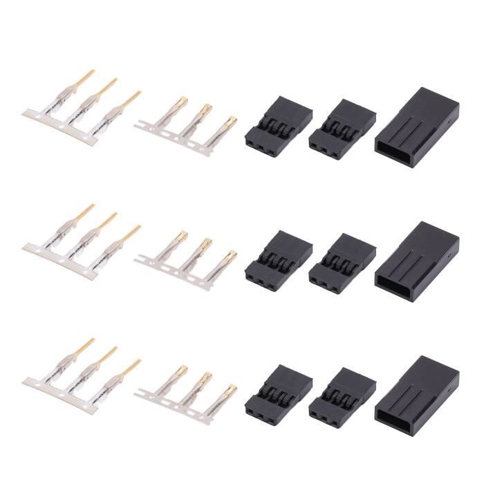 WMYCONGCONG Lot de 50 Câble d'extension de servo mâle vers femelle 3 broches pour futaba JR connexion d'extension de servo 5 tailles WMYCONGCONG Lot de 50 Câble d'extension de servo mâle vers femelle 3 broches pour futaba JR connexion d'extension de servo 5 tailles