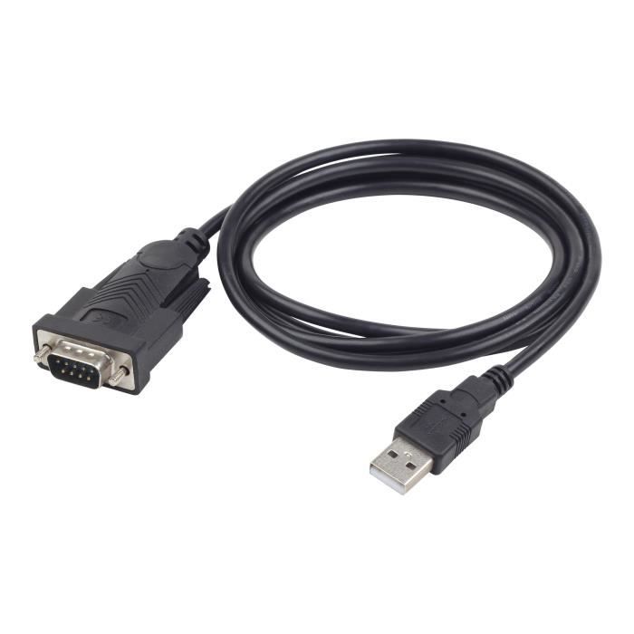 Cablexpert UAS-DB9M-02 Câble USB - série USB (M) pour DB-9 (M) 1.5 m noir