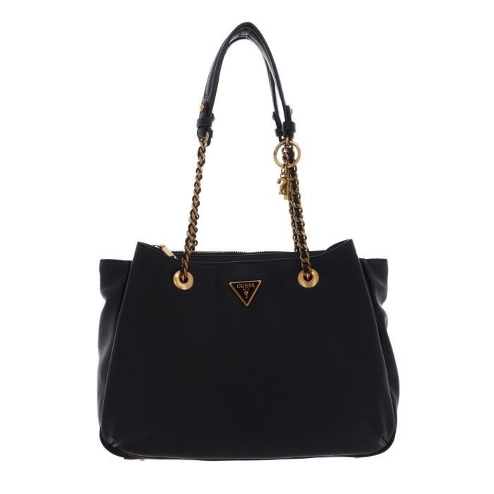 Sac à épaule GUESS Sicilia En Polyuréthane Noir - Neuf Avec étiquettes, Look Décontracté Chic
